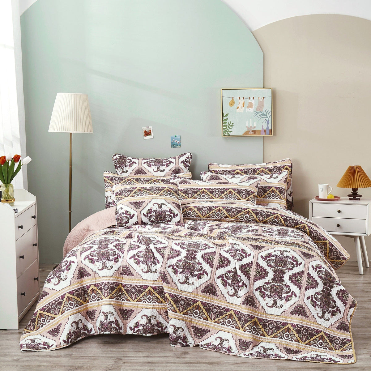 DaDa Oriental Kilim Bedspread Set with Shams
