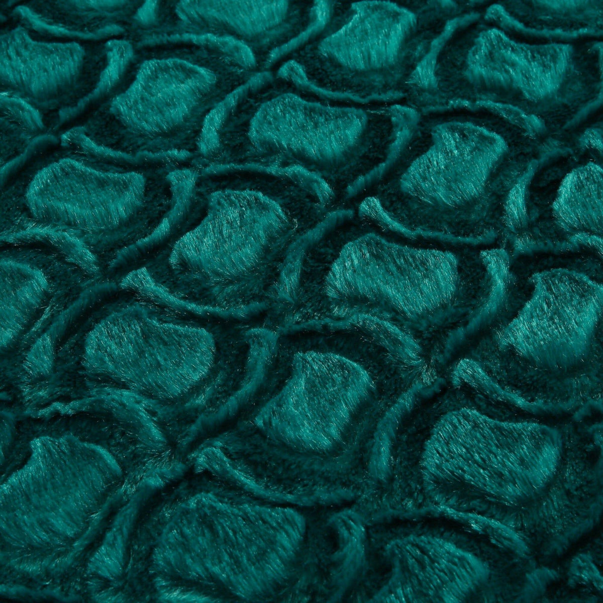 DaDa Green & Blue Faux Fur Sherpa Throw Blanket