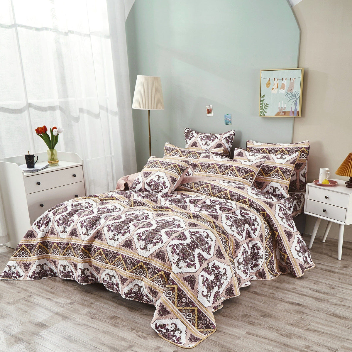 DaDa Oriental Kilim Bedspread Set with Shams