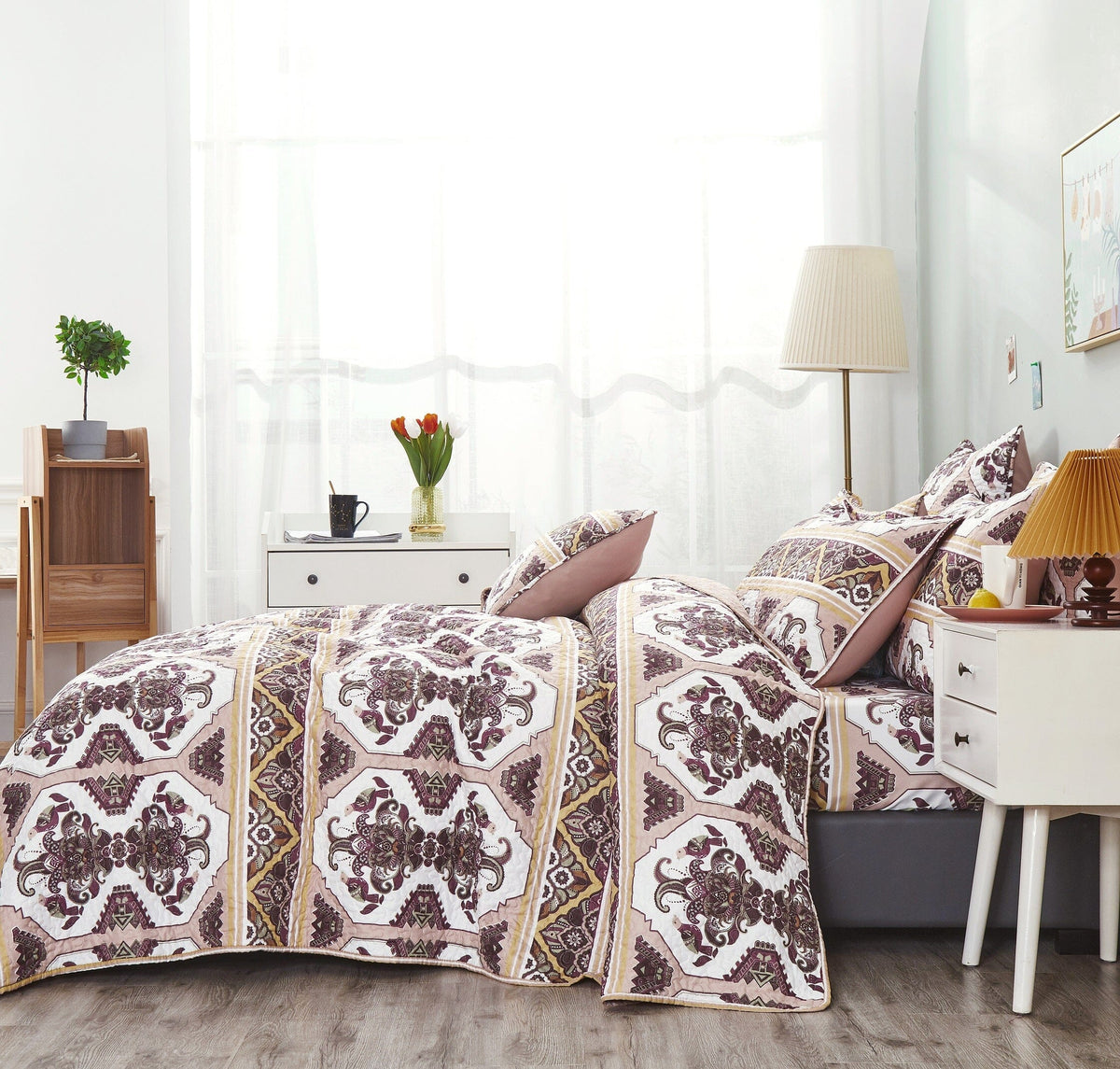 DaDa Oriental Kilim Bedspread Set with Shams