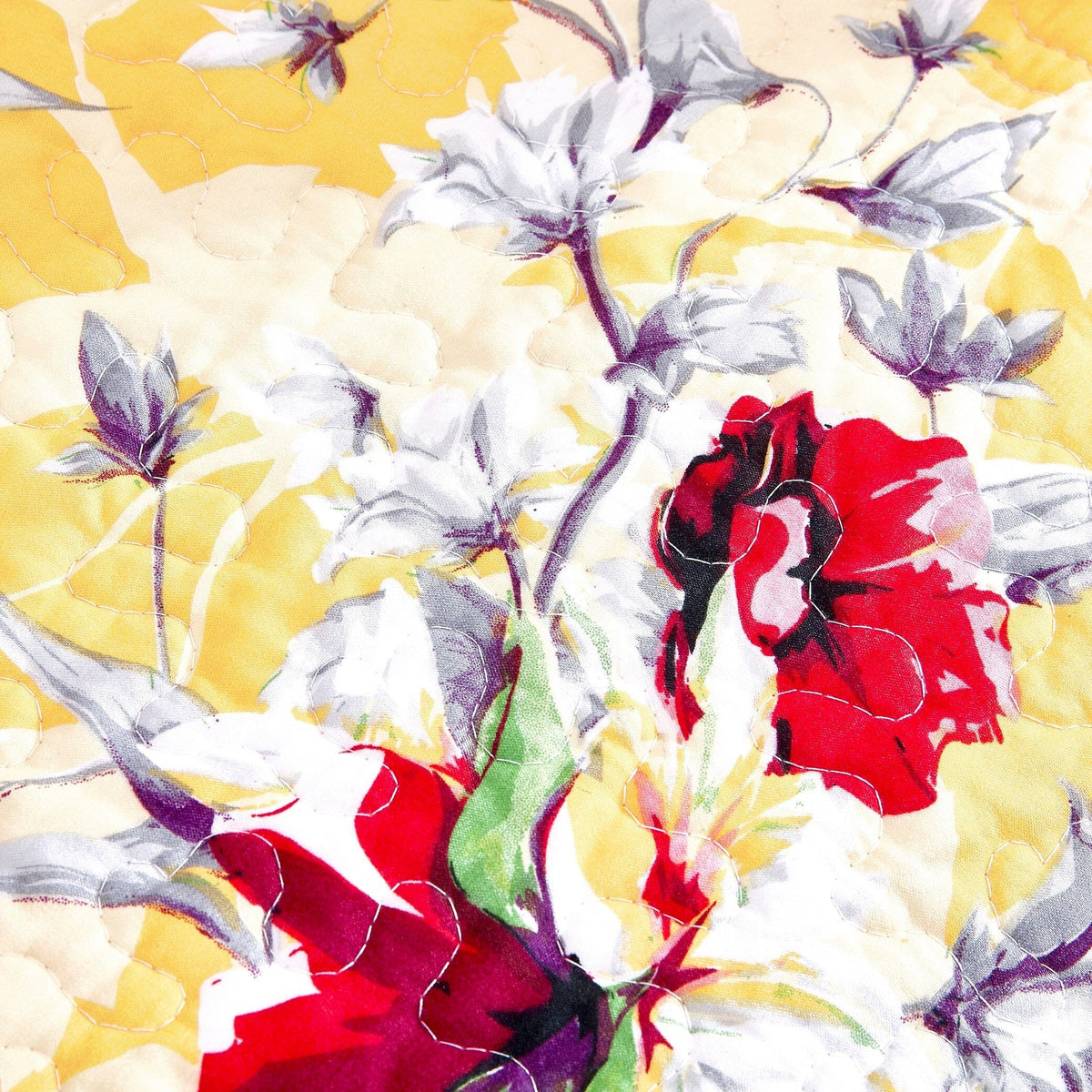 DaDa Yellow Hummingbird Quilted Throw – 50 x 60 in