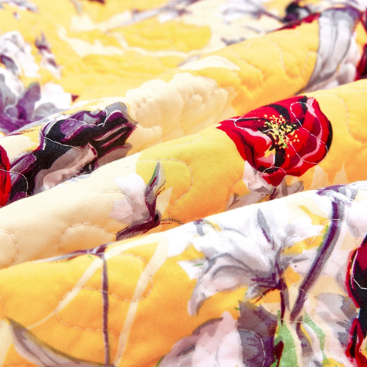 DaDa Yellow Hummingbird Quilted Throw – 50 x 60 in