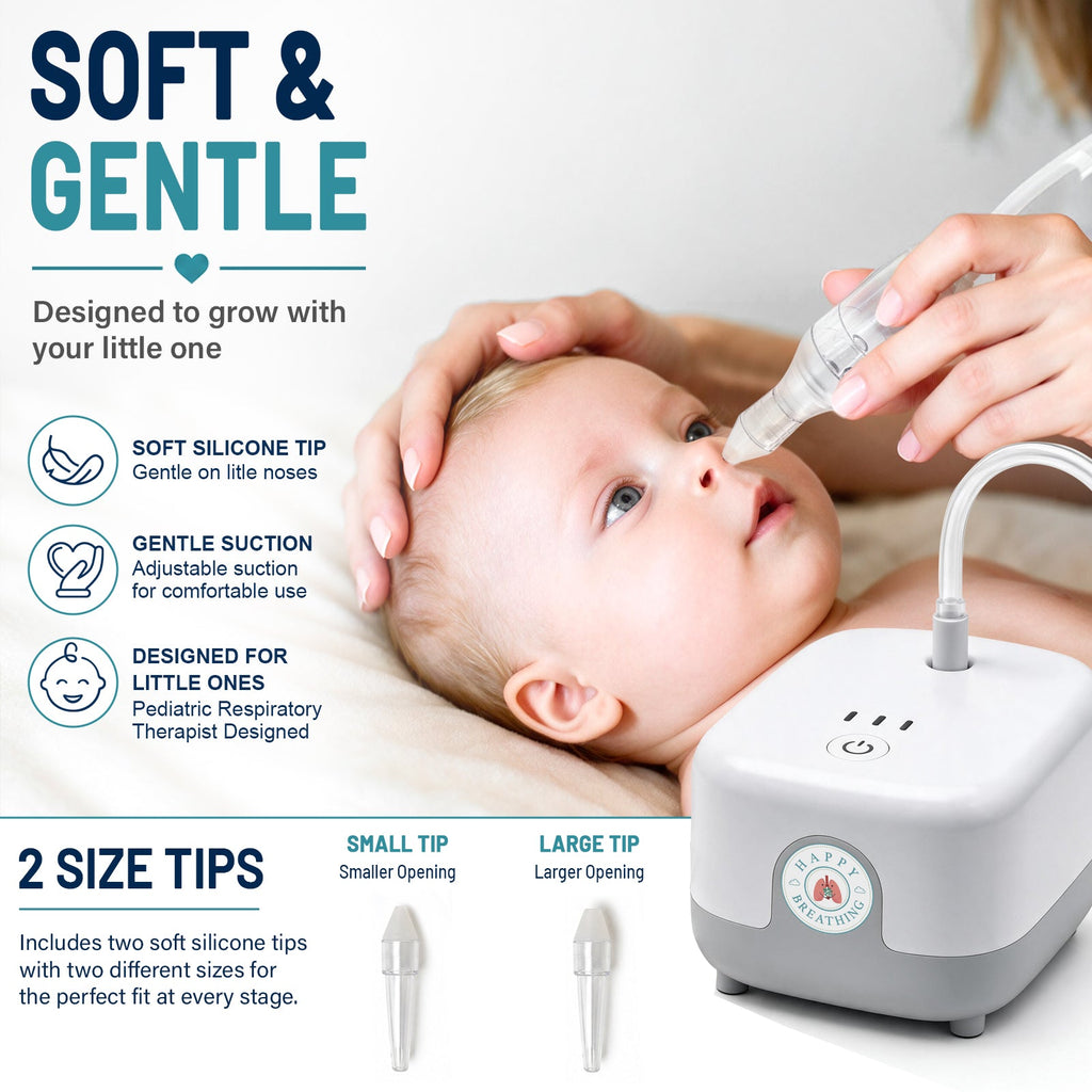 Happy Breathing Baby Nasal Aspirator | 3 Suction Levels