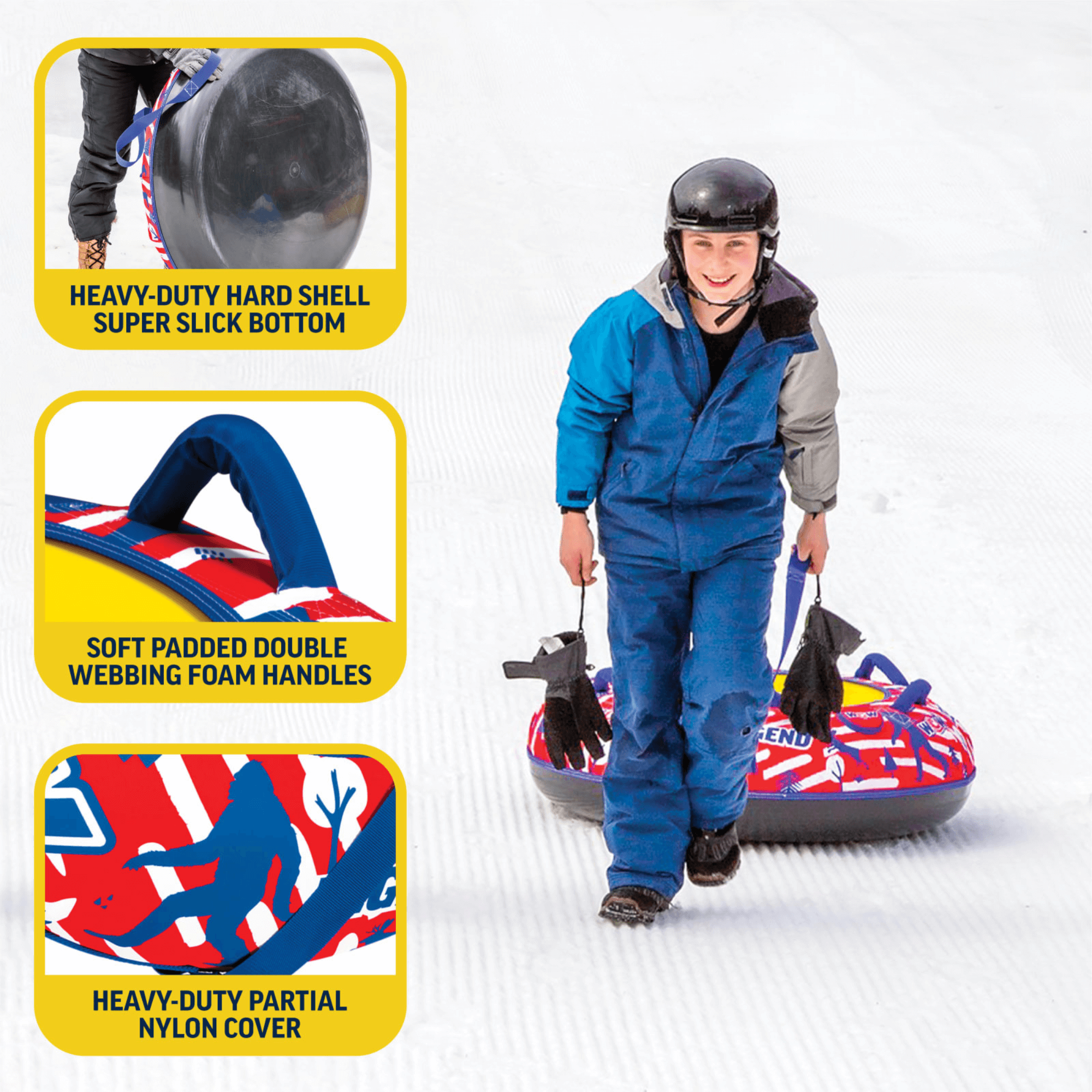 WOW Watersports Legend Hard-Bottom Snow Tube