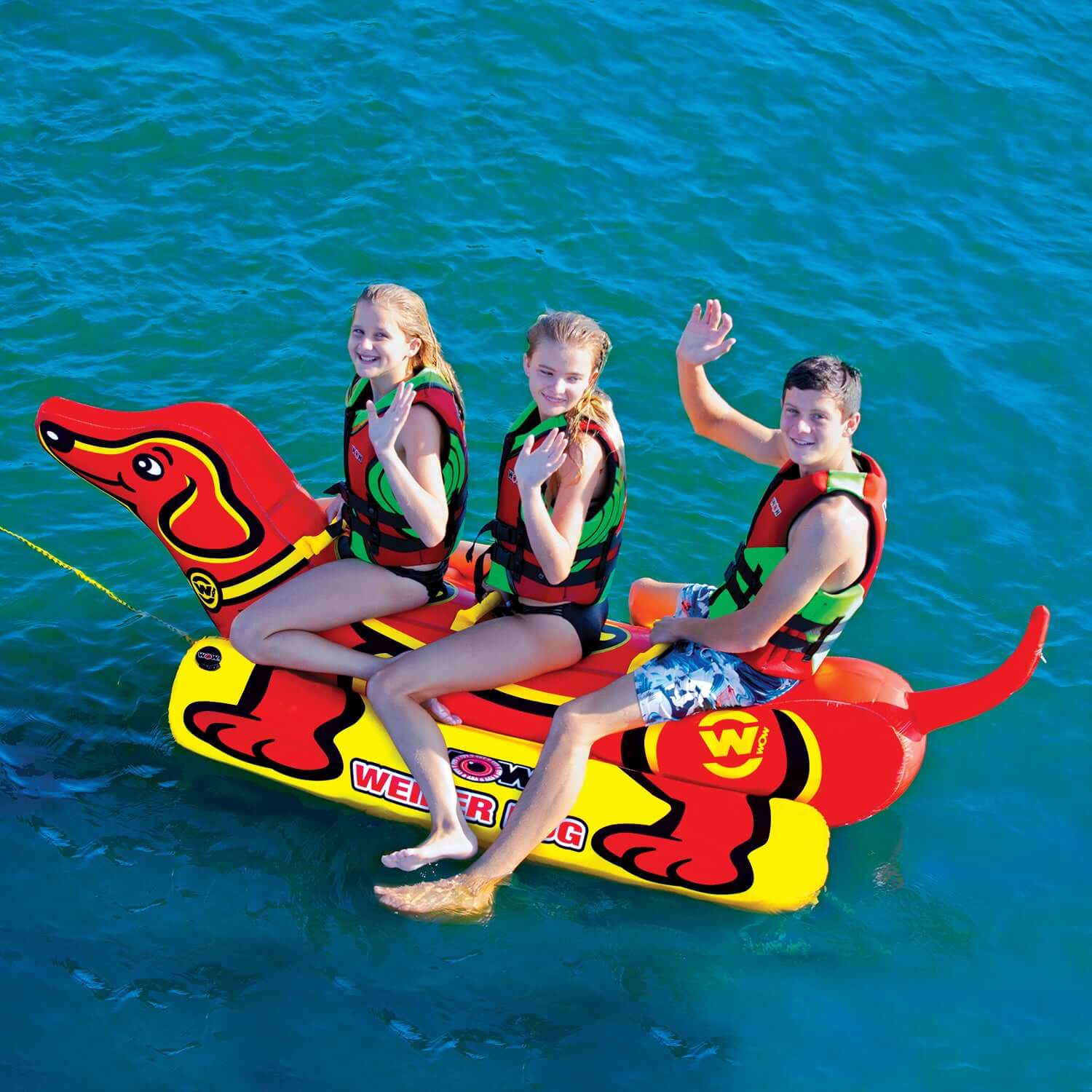 WOW Sports Weiner Dog 3 Towable (19-1010)