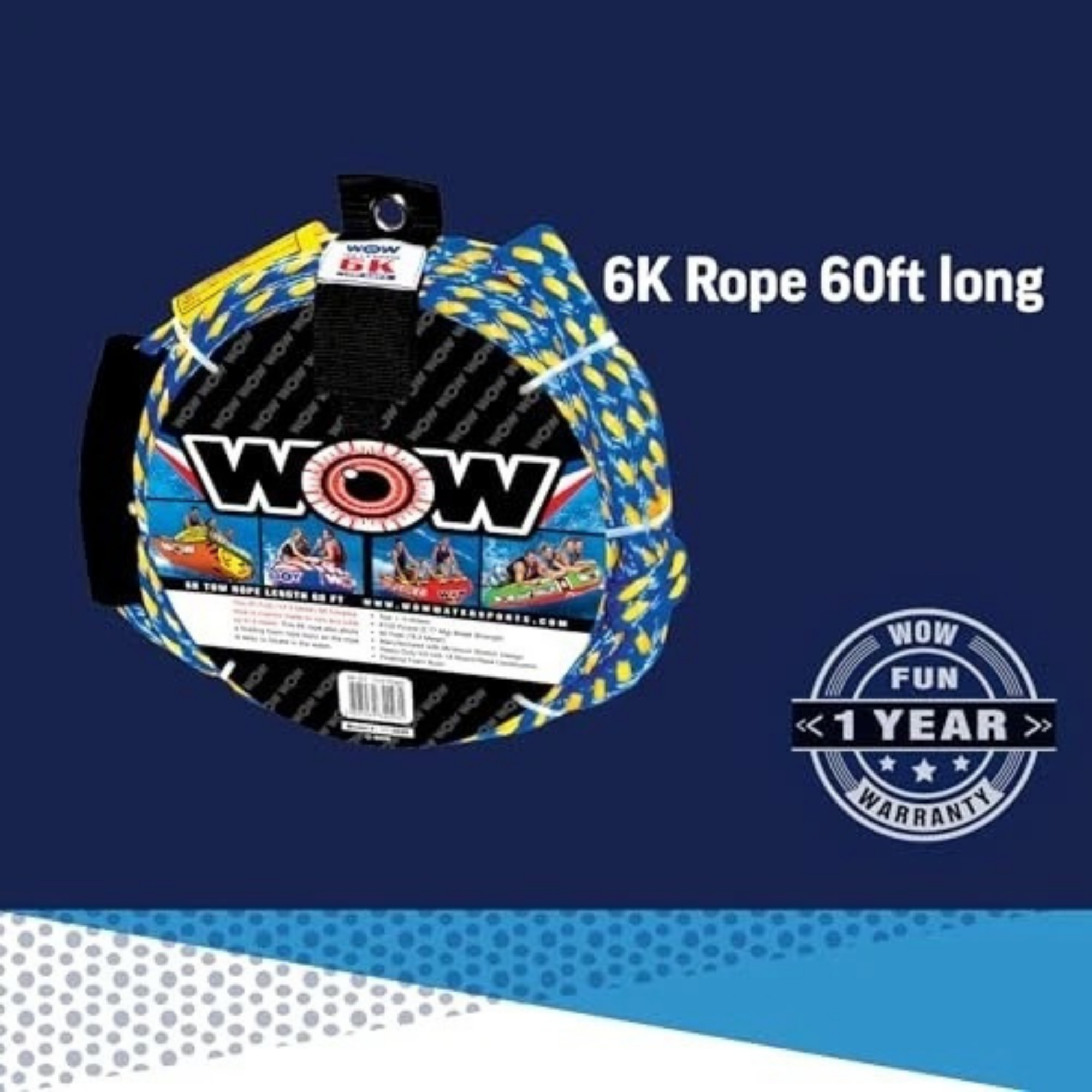 WOW Watersports 6K 60' Tow Rope