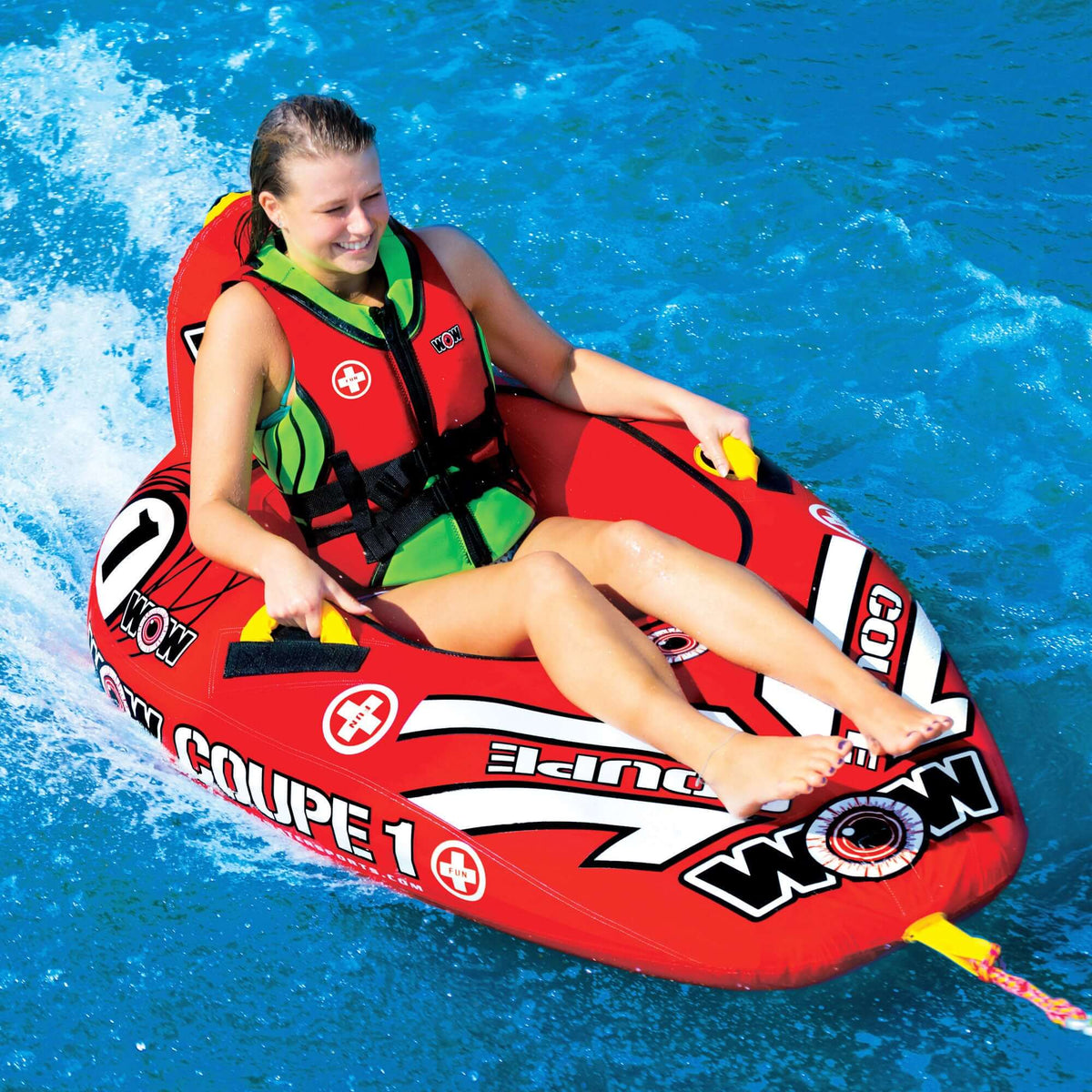WOW Watersports 1 Person Coupe Cockpit Towable Water Tube