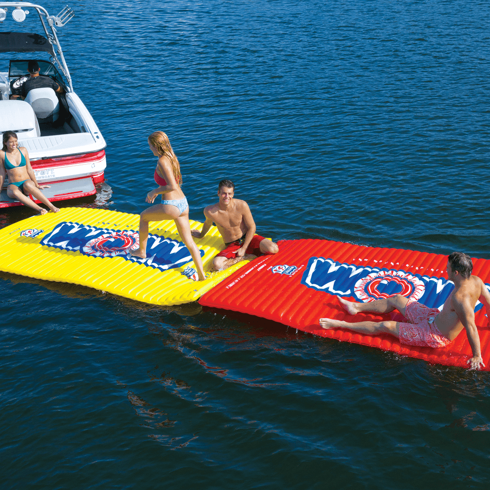 WOW Sports Floating Pool and Lake Water Walkway and Lounge - Green (12-2060)