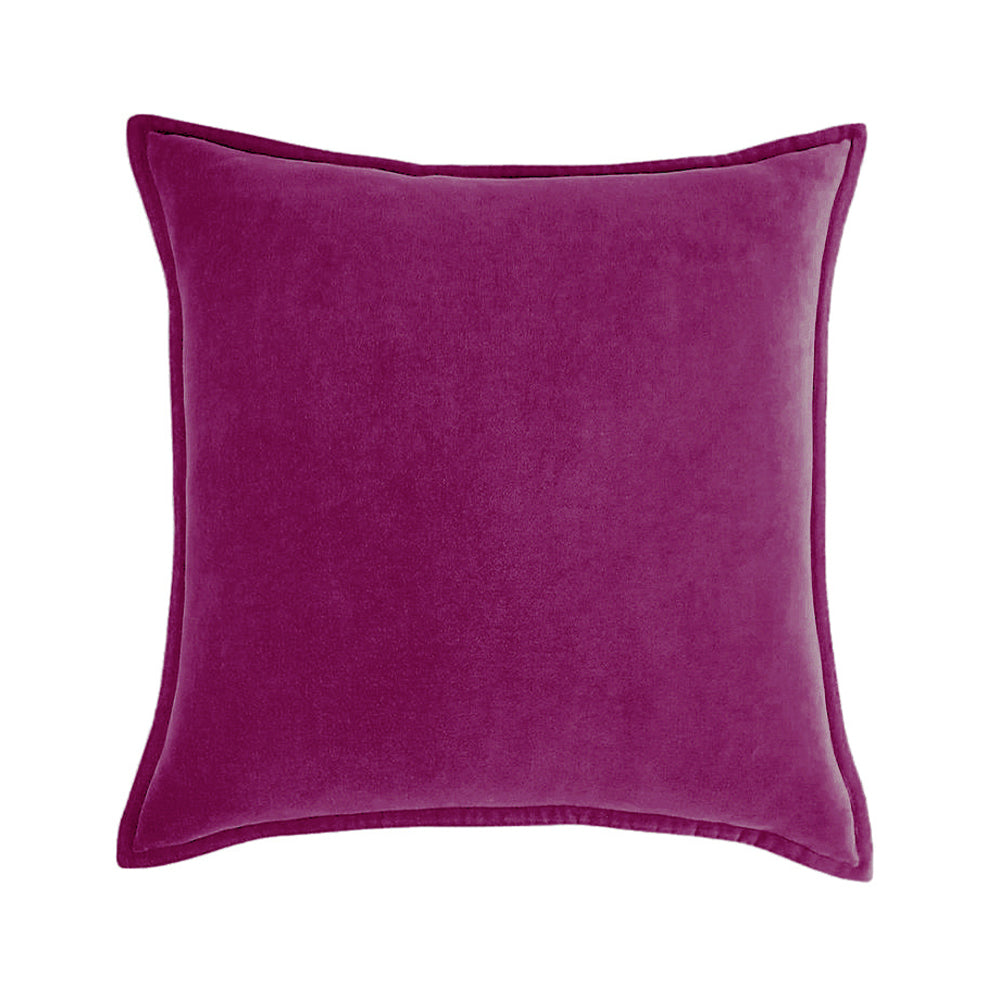 Fancy & Stacy Dark Grey Velvet Pillow Cover with Insert – 20 x 20 in