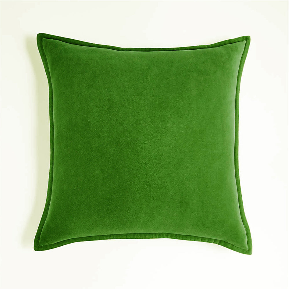 Fancy & Stacy Dark Grey Velvet Pillow Cover with Insert – 20 x 20 in