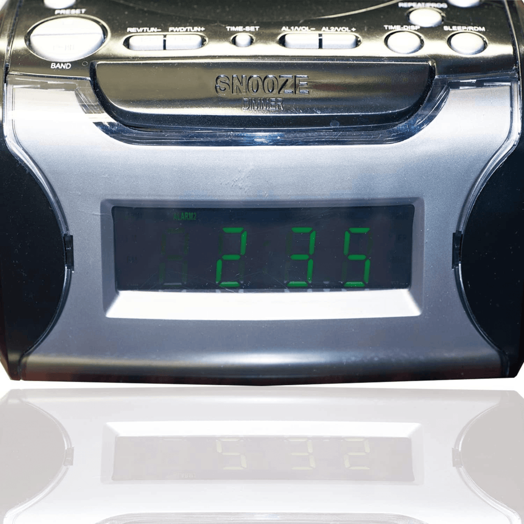 Naxa Dual Alarm Clock Radio CD Player - Refurbished