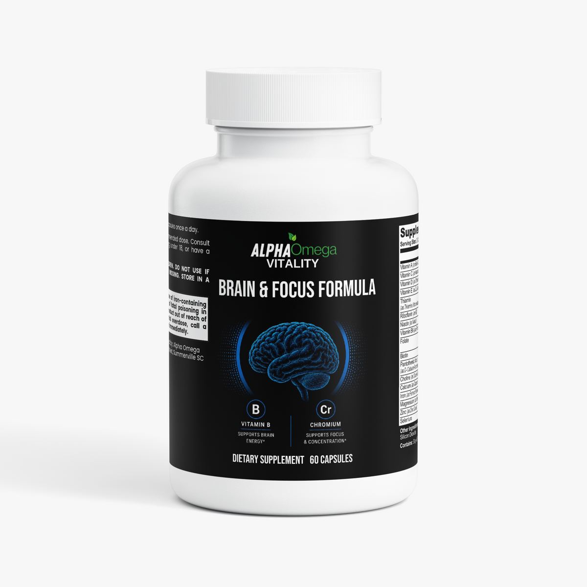 Brain & Focus Formula with A, B, Zinc and Chromium