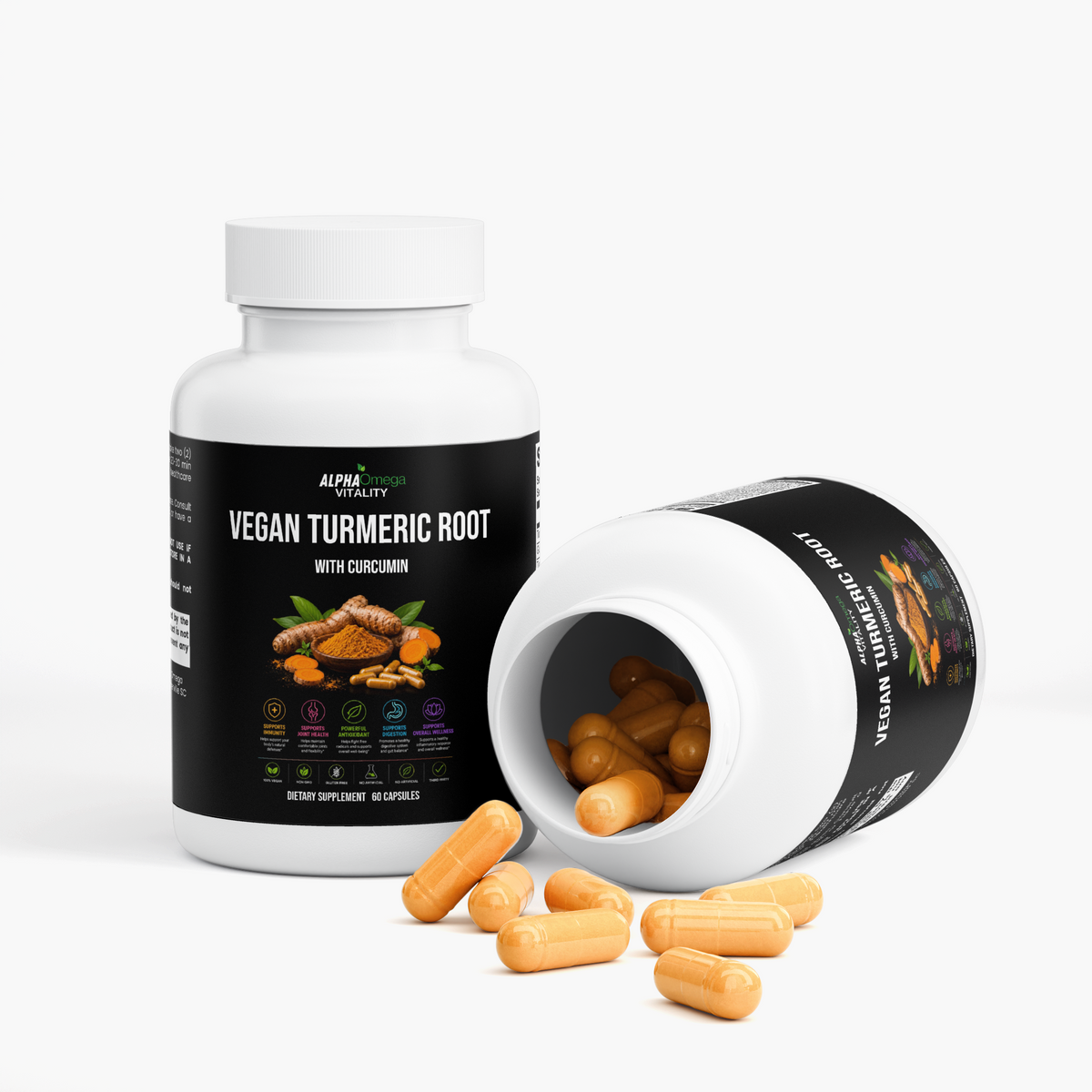 Vegan Turmeric Root with Curcumin