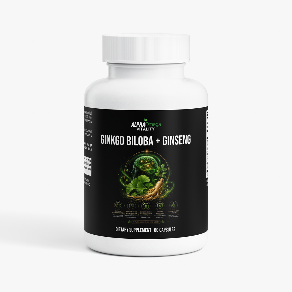 Ginkgo Biloba and Ginseng Capsules