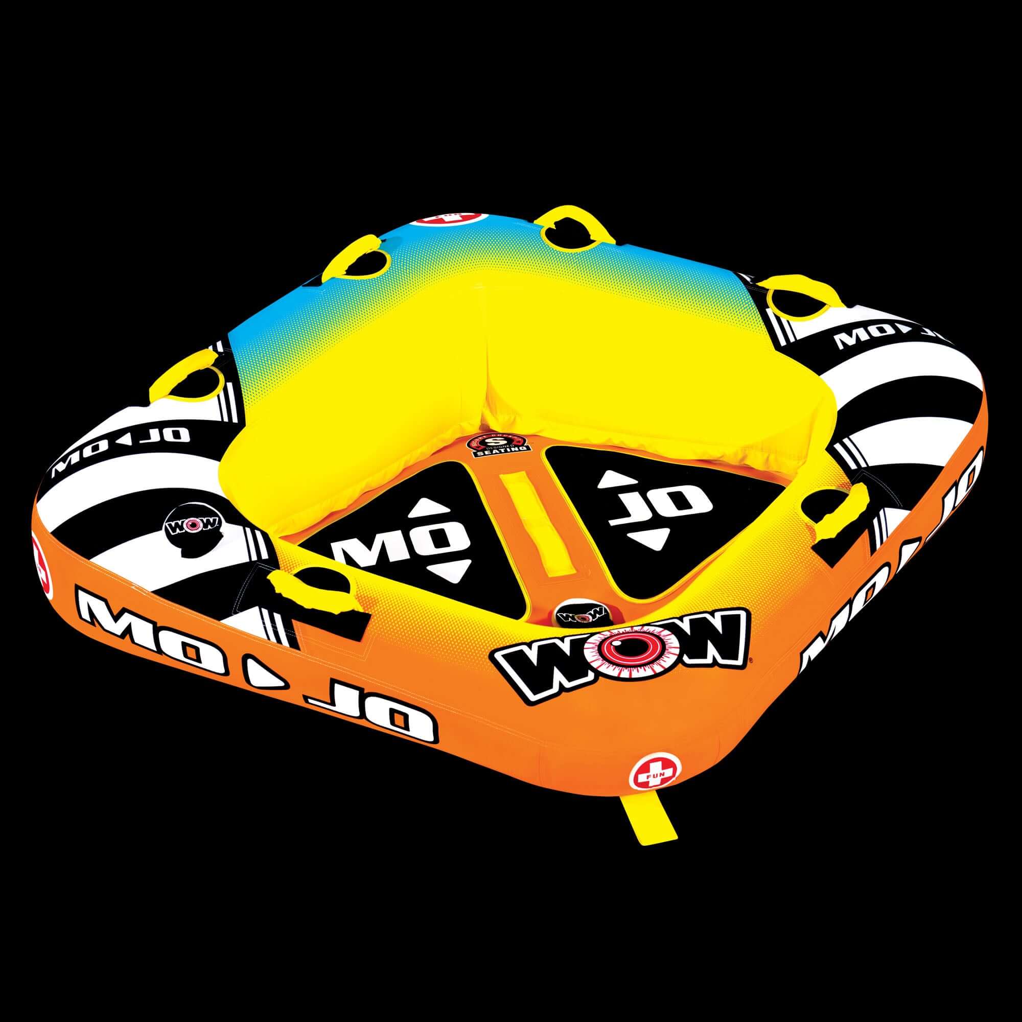 WOW Sports Mojo 1-2 Person Towable Water Tube For Pool and Lake (16-1060)