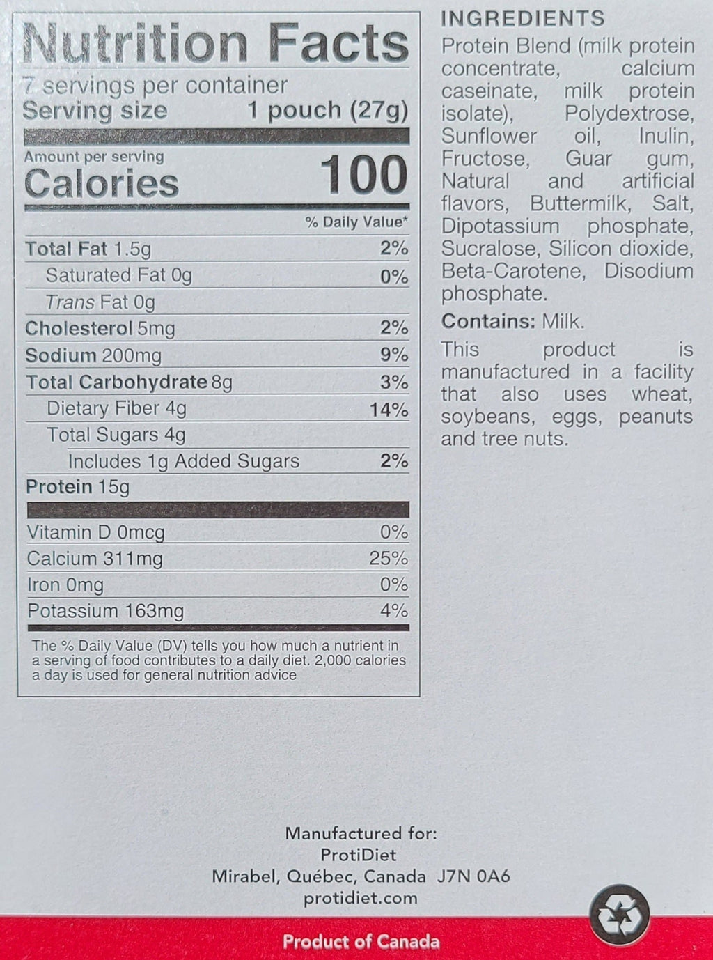 Protidiet Vanilla Shake