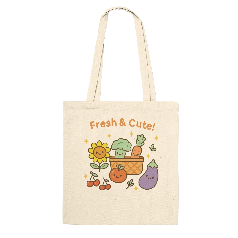 Kawaii Farmer's Market Tote Bag