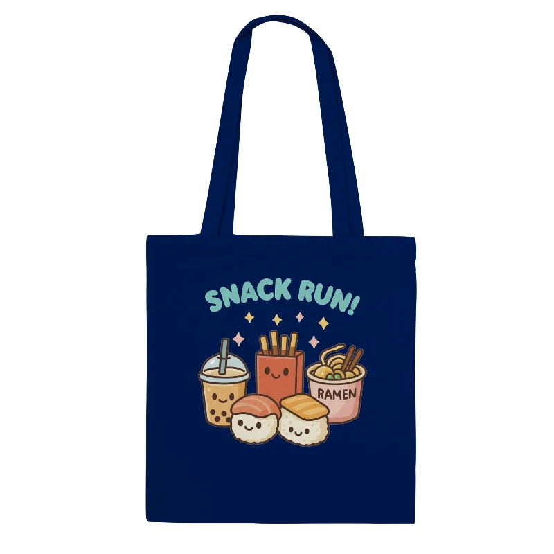 Kawaii "Snack Run" Tote Bag