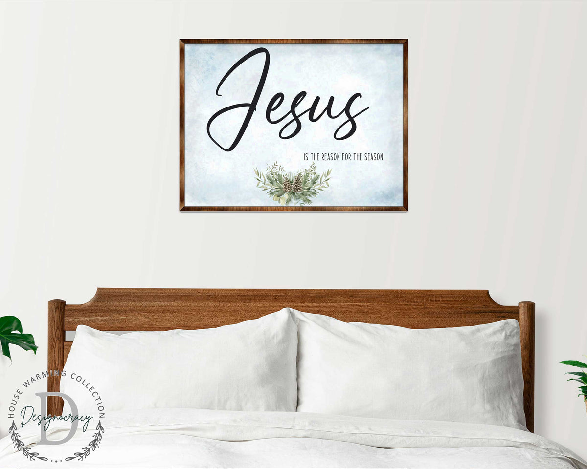 Jesus Wooden Christian Wall Art – Modern Farmhouse Sign