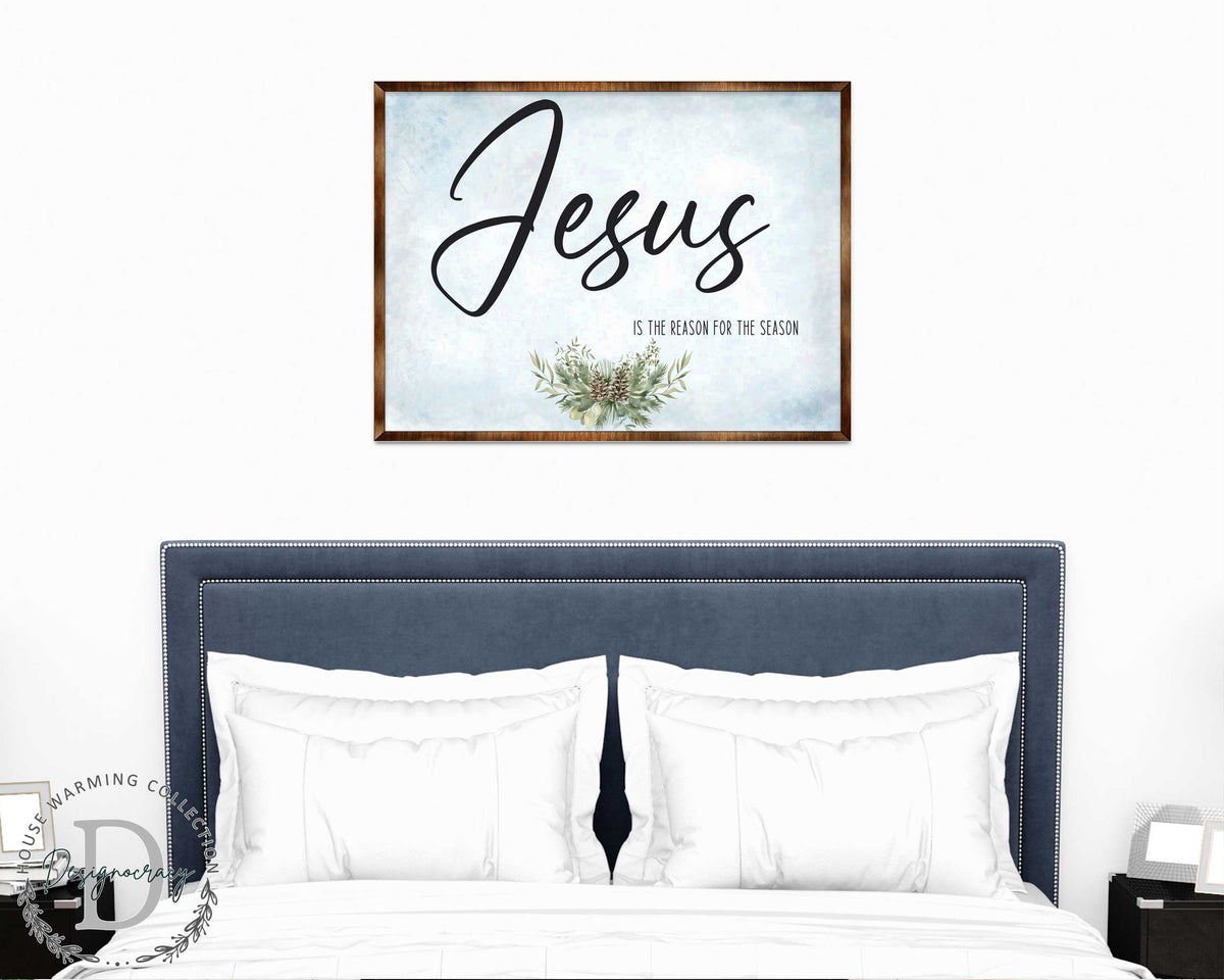 Jesus Wooden Christian Wall Art – Modern Farmhouse Sign