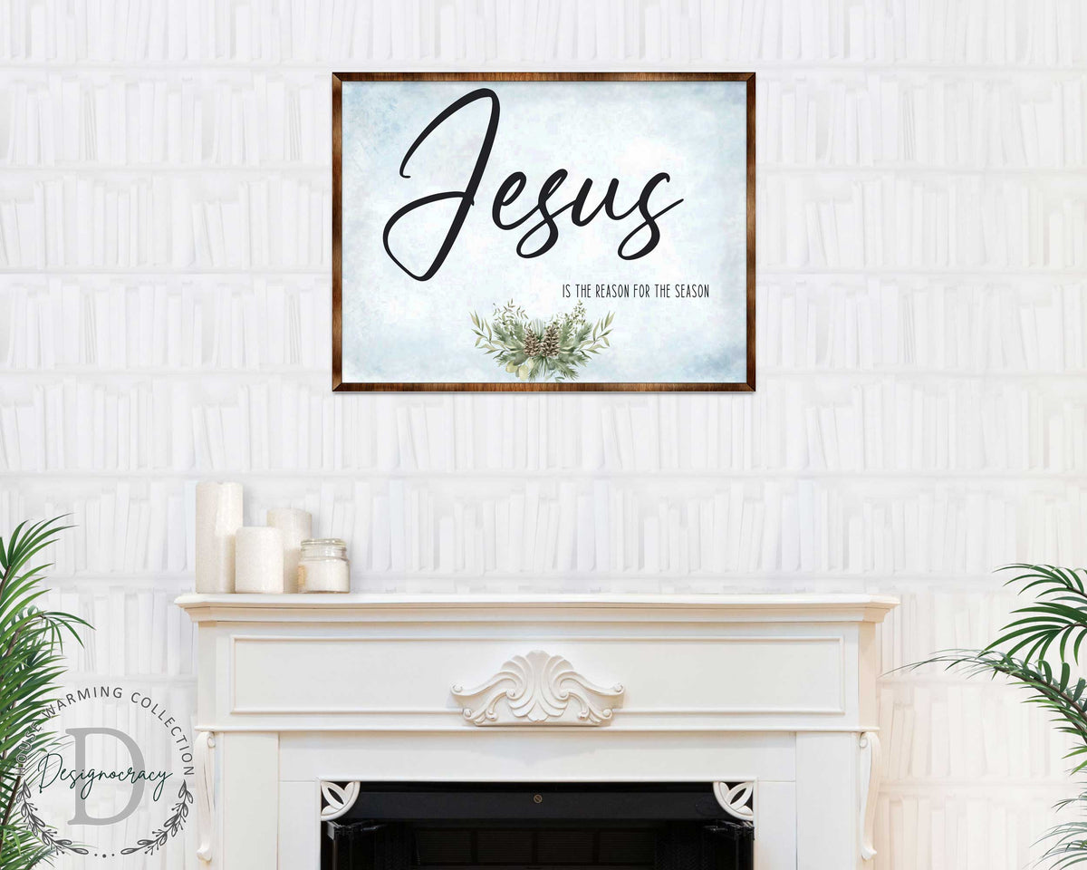 Jesus Wooden Christian Wall Art – Modern Farmhouse Sign