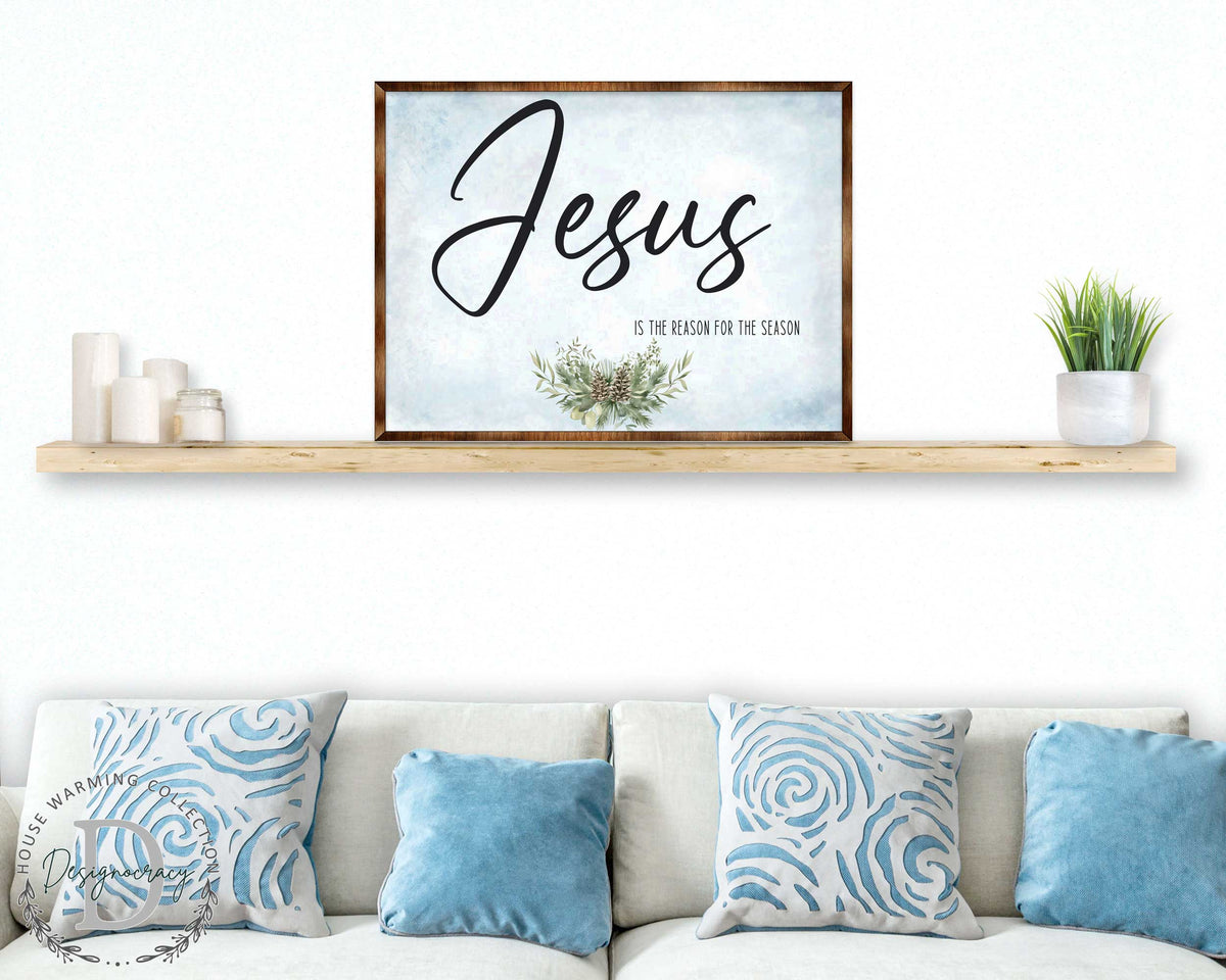Jesus Wooden Christian Wall Art – Modern Farmhouse Sign