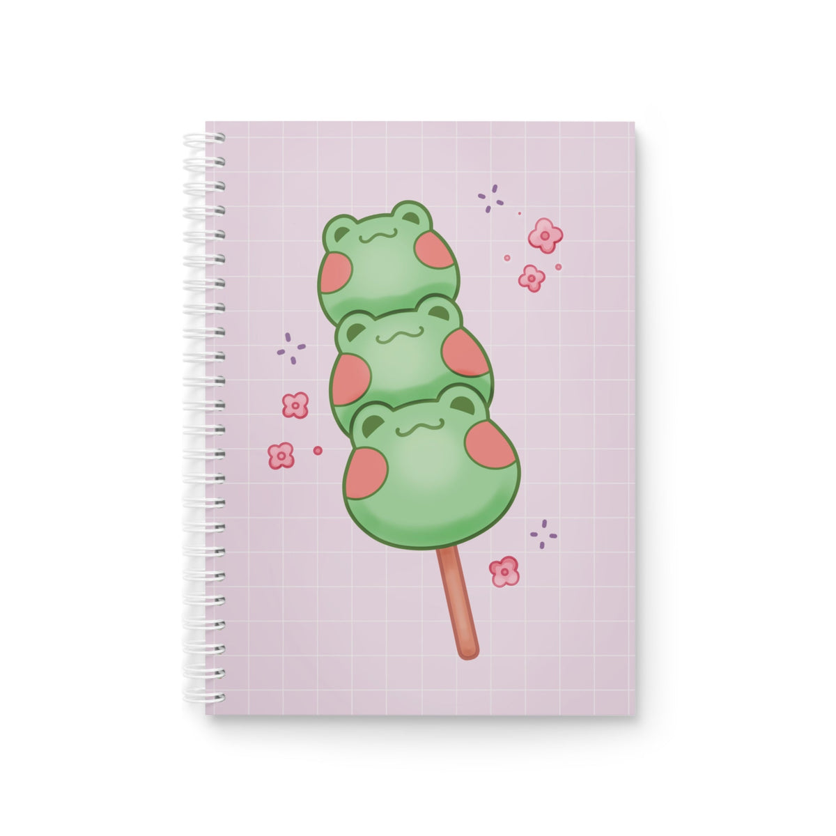 Kawaii Frog Dango Spiral Notebook