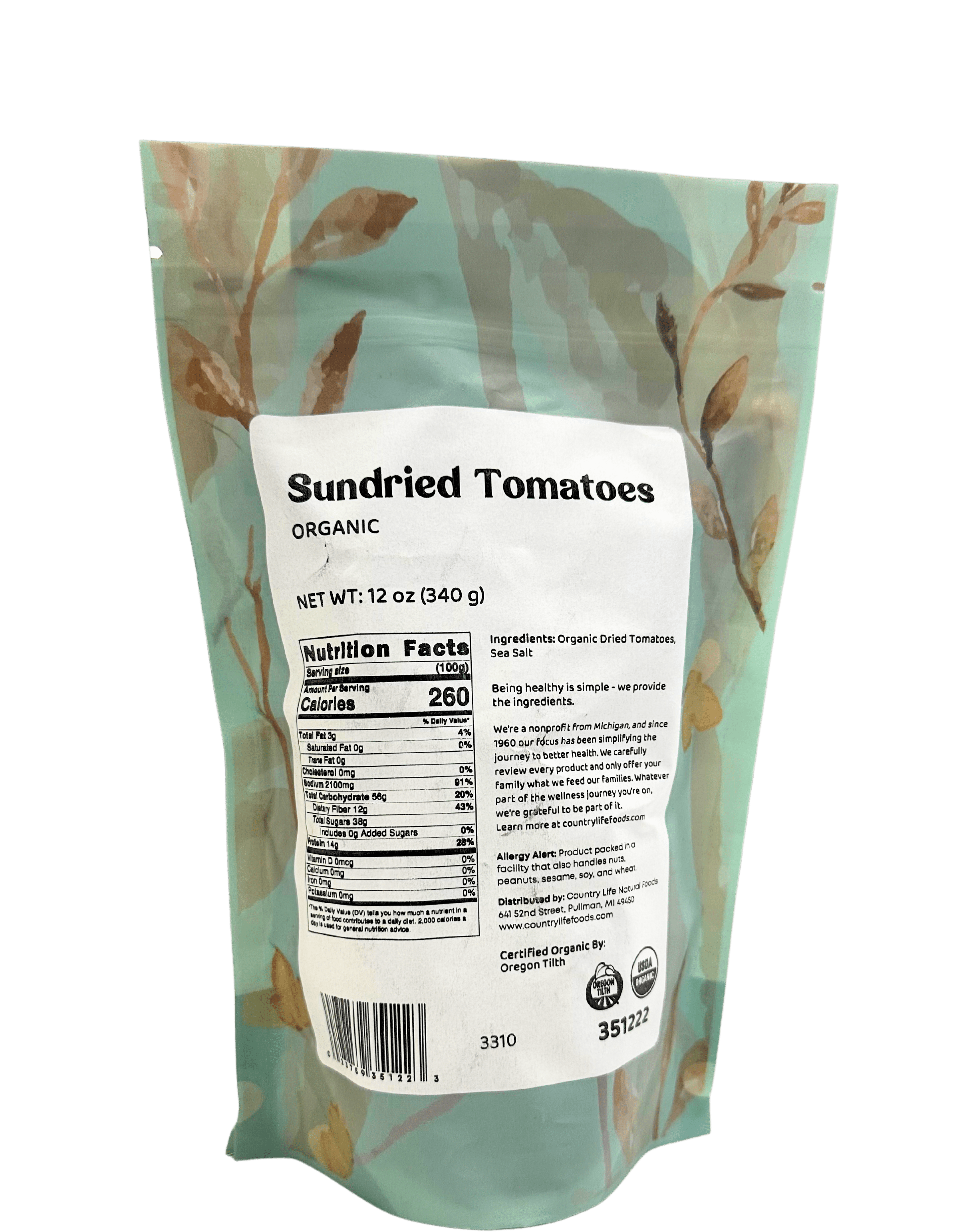 Tomato, Organic, Sundried, Halves