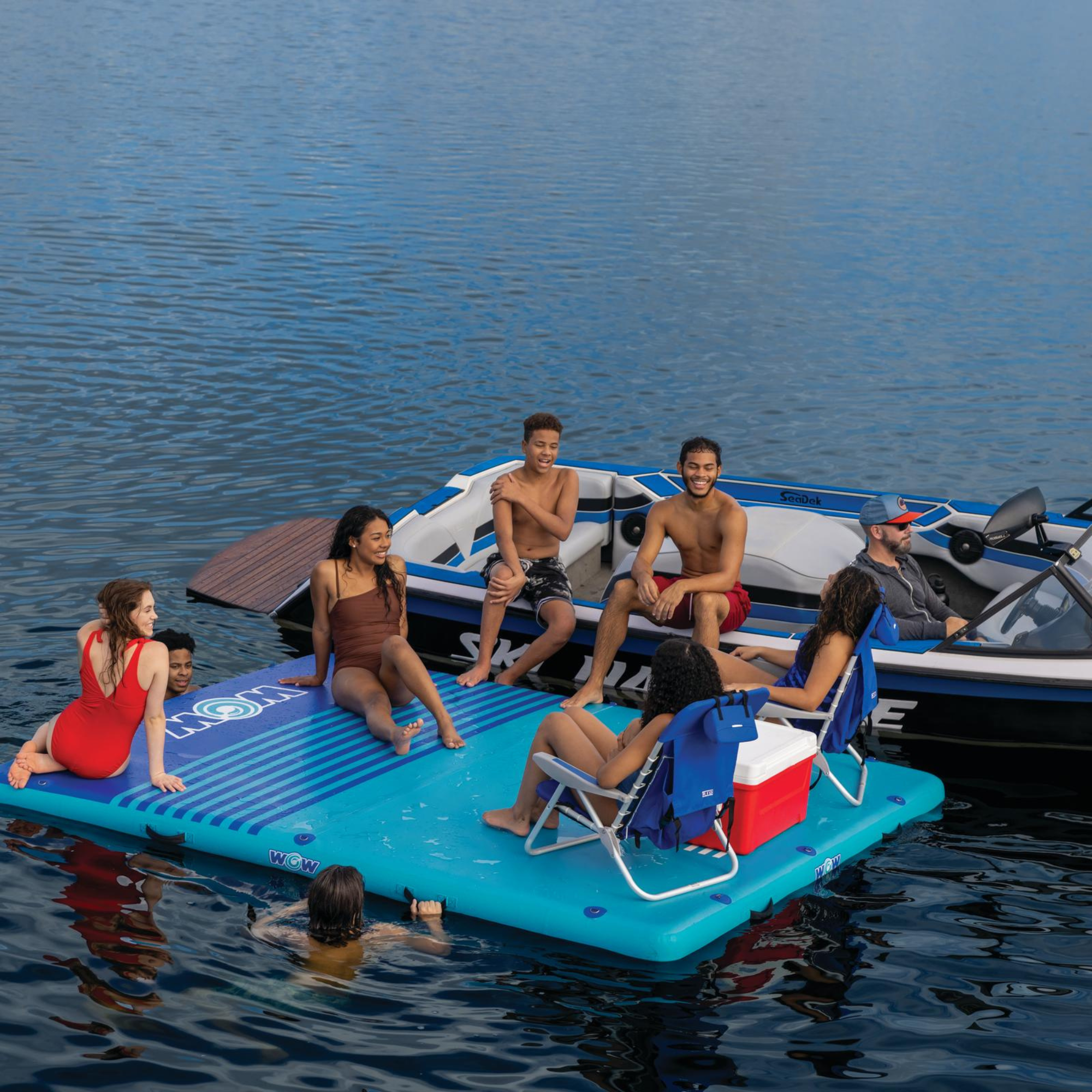 WOW Watersports 8'x5'x6" Drop Stitch Vacation Station Dock