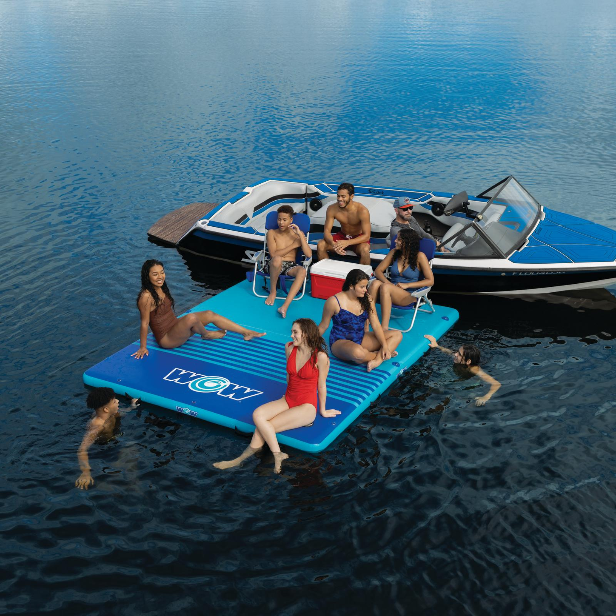 WOW Watersports 8'x5'x6" Drop Stitch Vacation Station Dock
