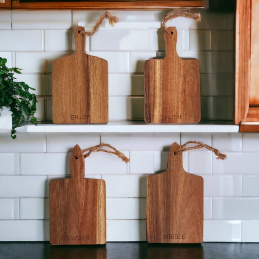 Charcuterie Boards – 8 x 4.5 in (Individual or Set of 4)