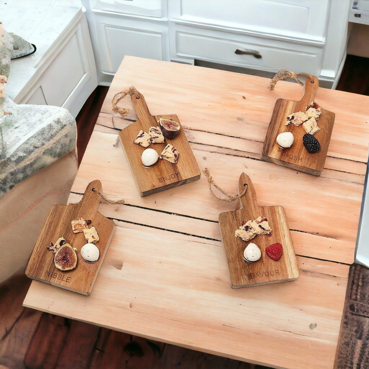 Charcuterie Boards – 8 x 4.5 in (Individual or Set of 4)