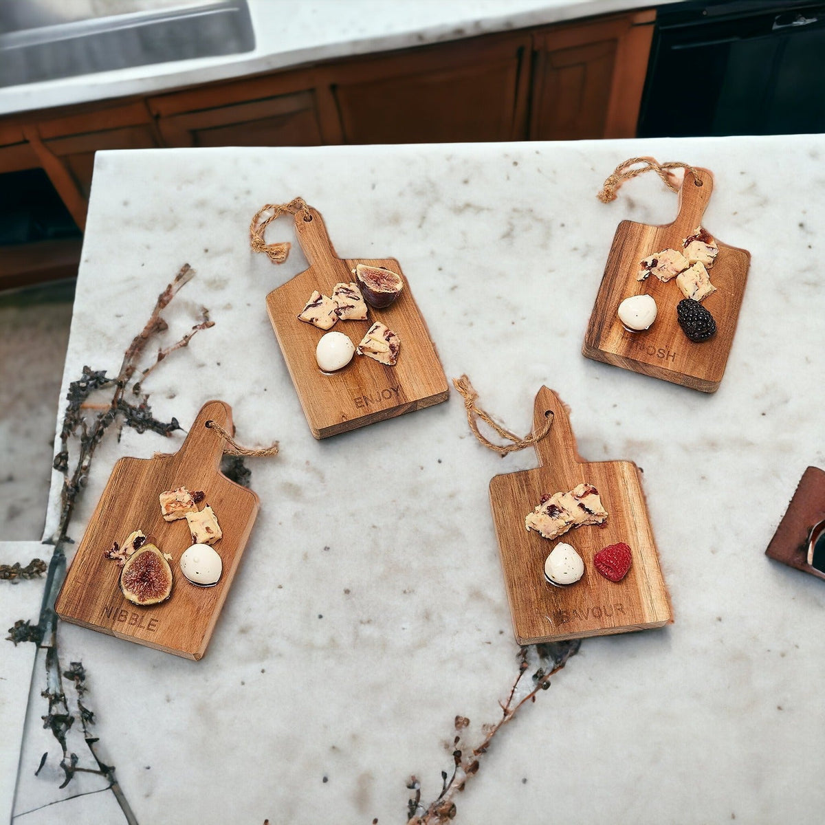 Charcuterie Boards – 8 x 4.5 in (Individual or Set of 4)