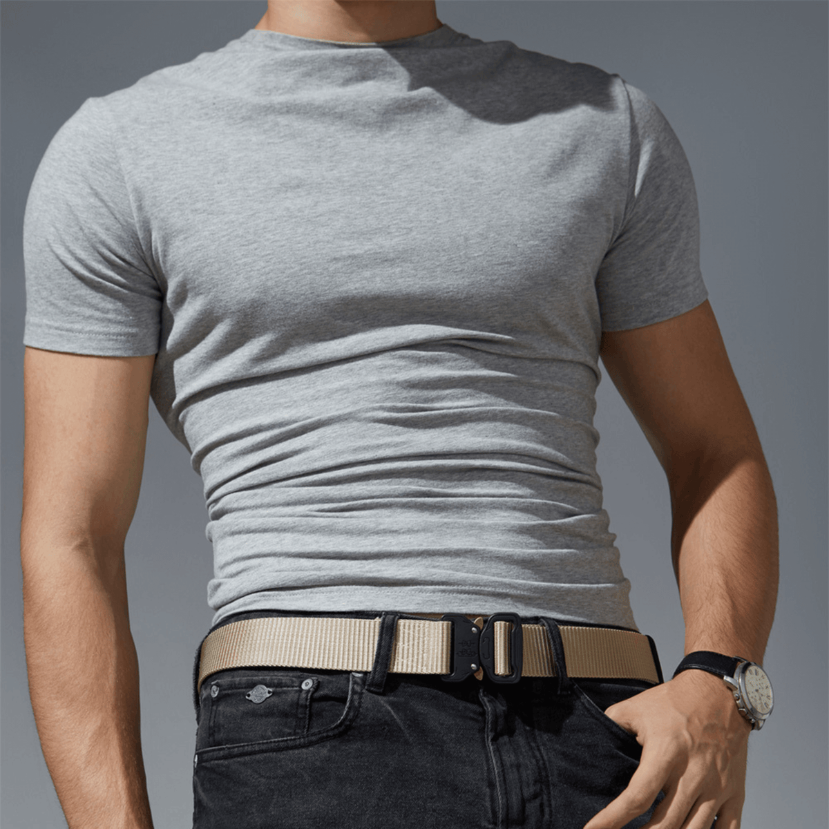 XGear Tactical Mens Tactical Belt Riggers Style with Buckle