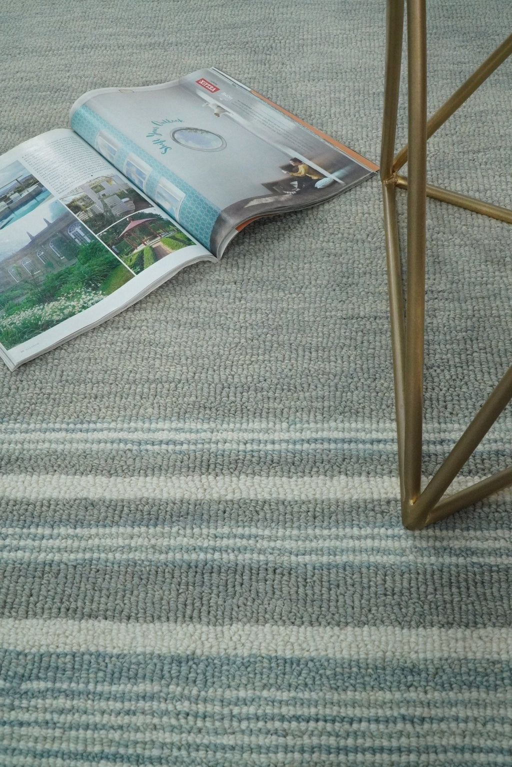 Gray Modern Style Hand Tufted Wool Area Rug