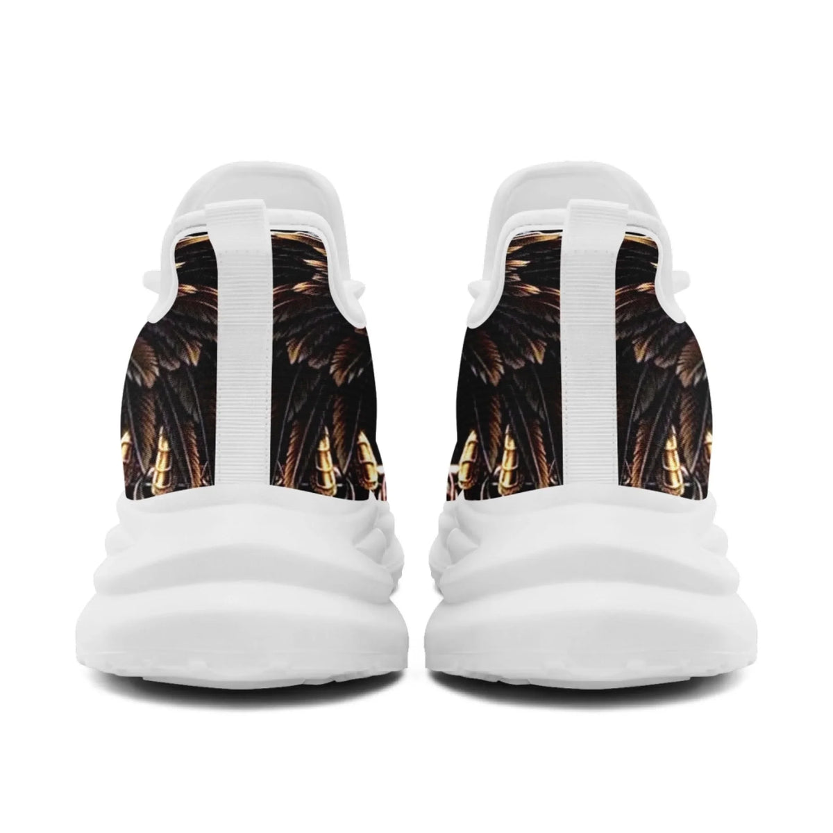 Personalized USA Flag Print Sneakers, Custom Patriotic and Pride Walking Shoes, Unisex Sports Shoes