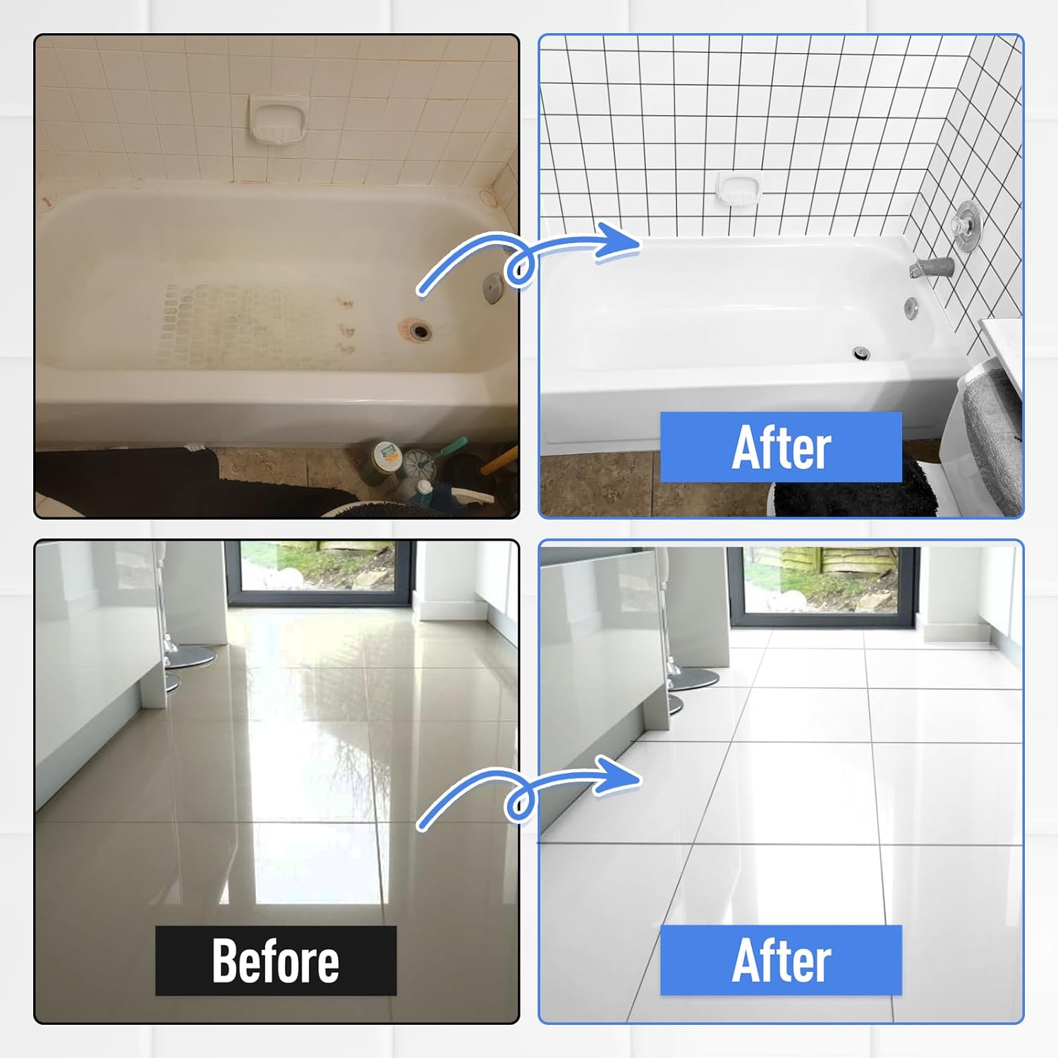 DWIL Water-Based Tub & Tile Refinishing Kit with Tools