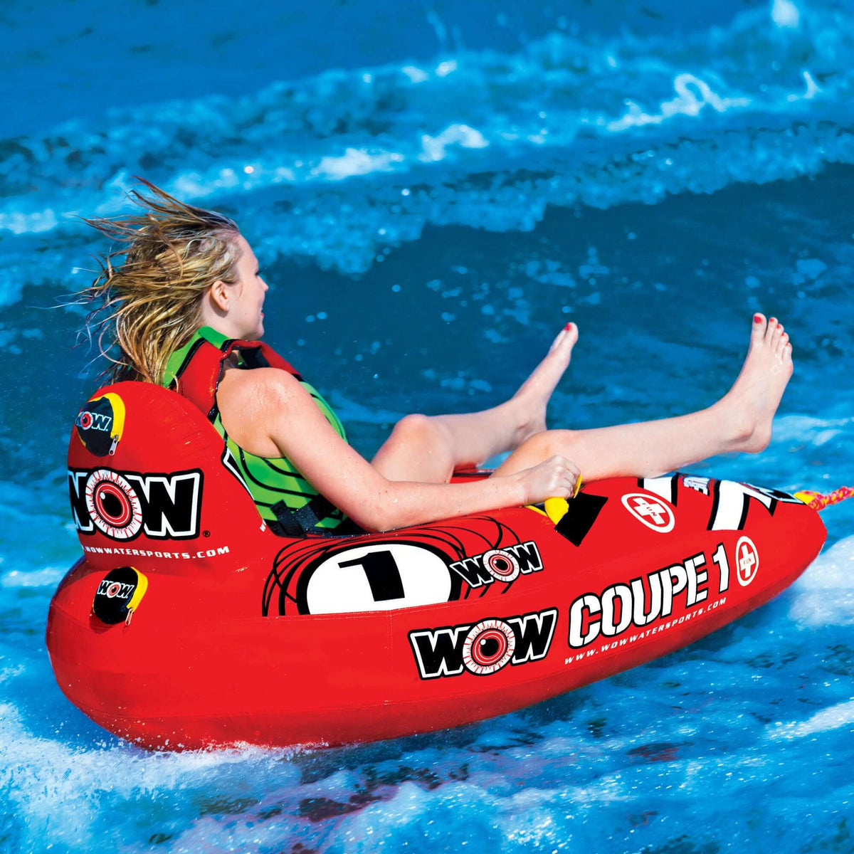 WOW Watersports 1 Person Coupe Cockpit Towable Water Tube