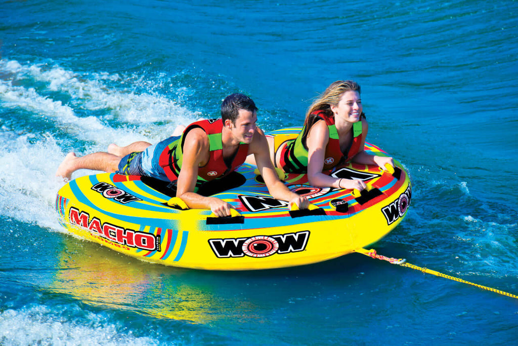WOW Watersports Macho 2 Person Towable Water Tube For Pool and Lake