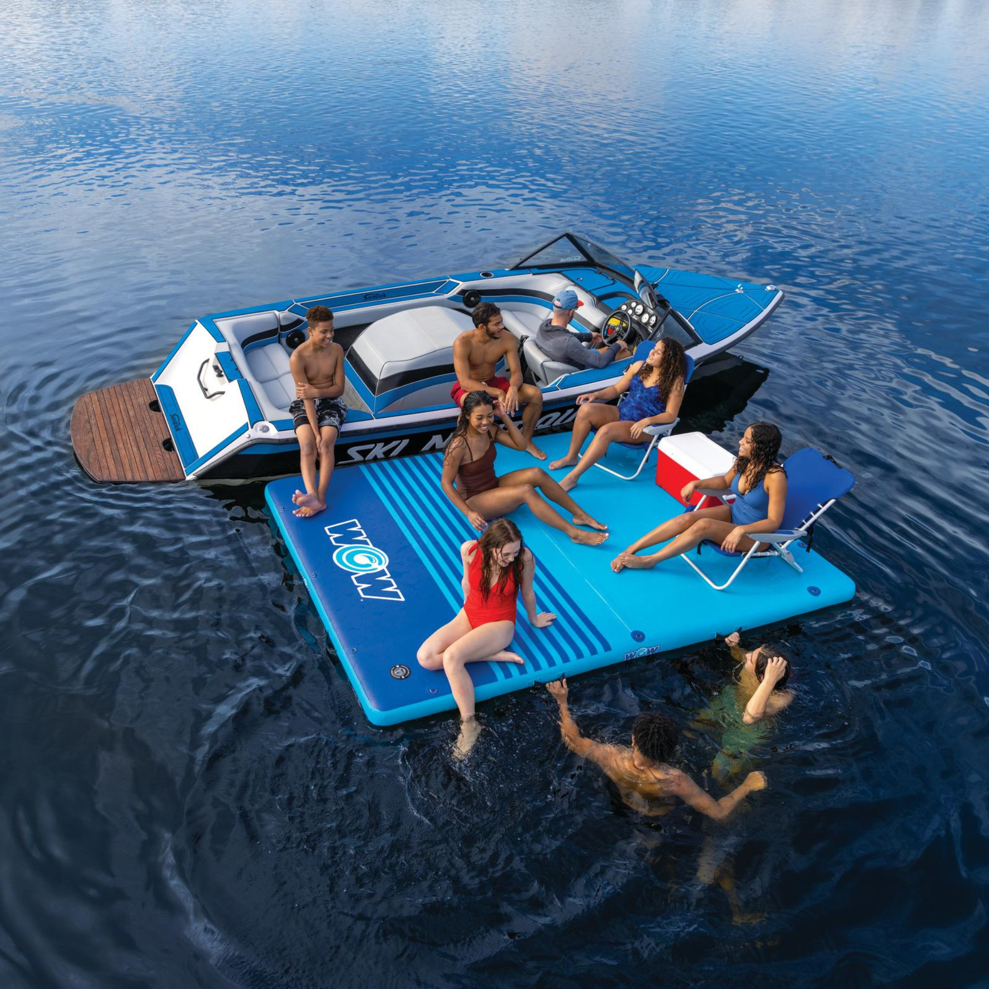 WOW Watersports 10'x8'x6" Drop Stitch Vacation Station Dock