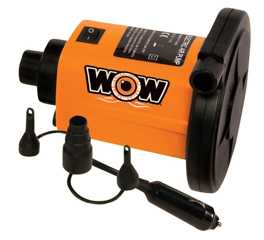 WOW Sports Thriller 1 Person Towable Water Tube - Starter Kit w/ 12V Pump & 1K Tow Rope