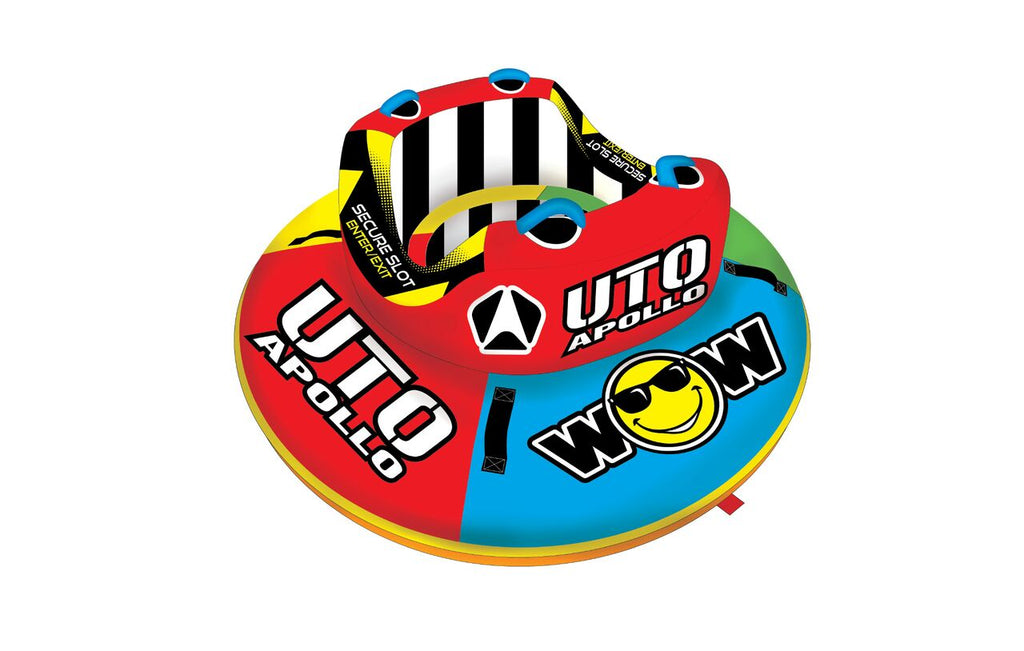 WOW Sports Uto Apollo 2 Person Towable Water Tube For Pool and Lake (18-1090 )