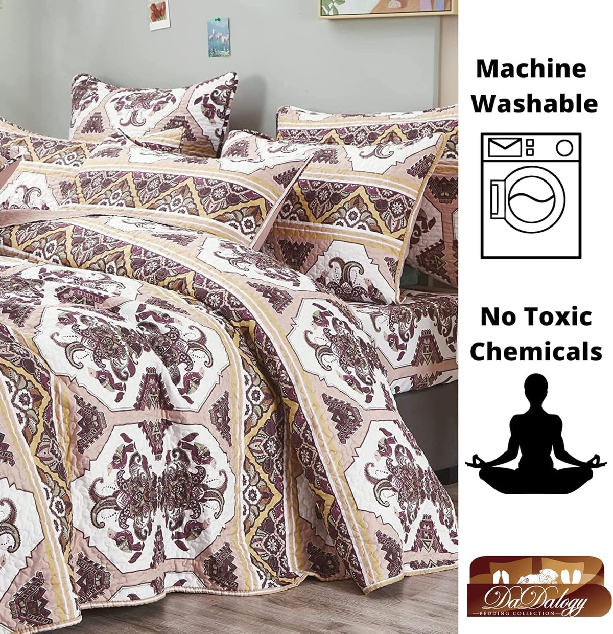DaDa Oriental Kilim Bedspread Set with Shams