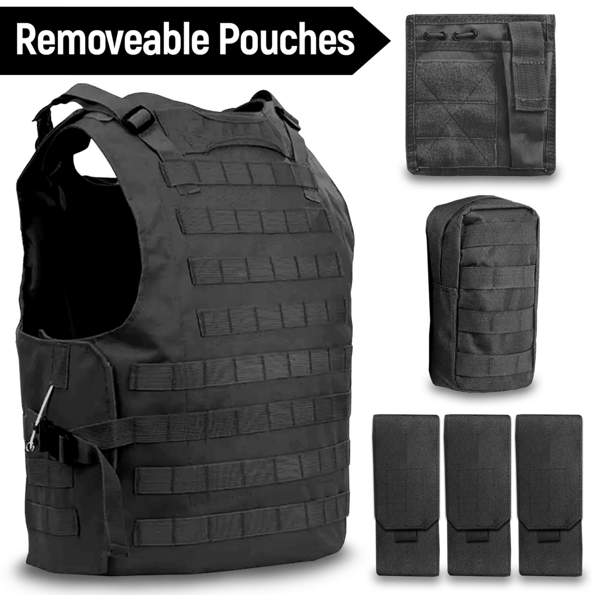 XGear Tactical Military Tactical Plate Carrier Vest