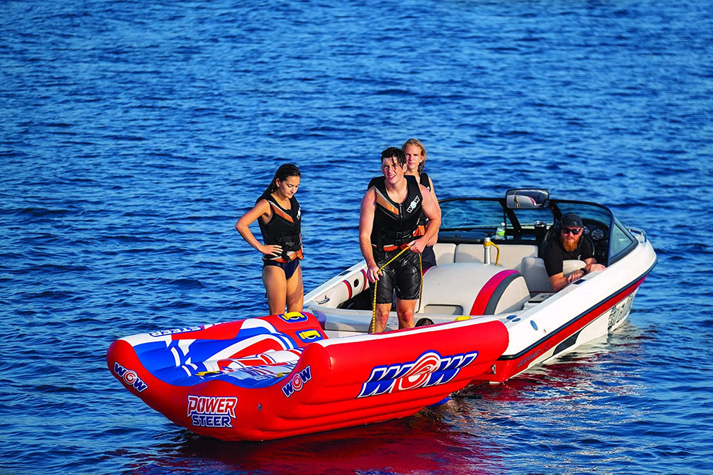 WOW Watersports Power Steer 3 Person 3P Steerable Deck Tube