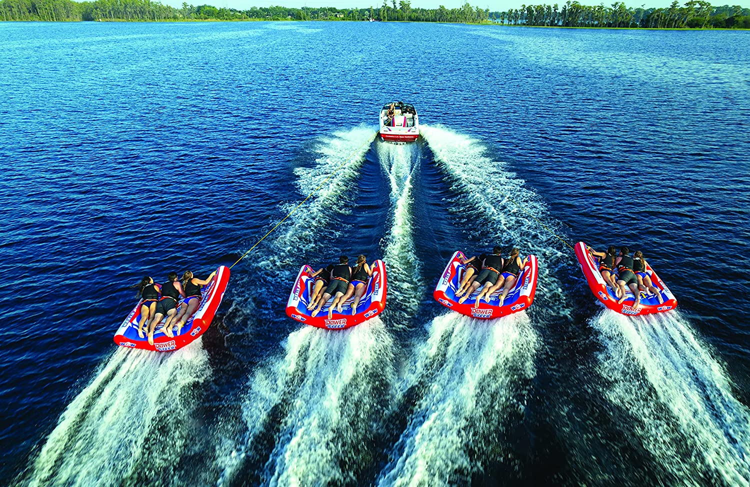 WOW Watersports Power Steer 3 Person 3P Steerable Deck Tube