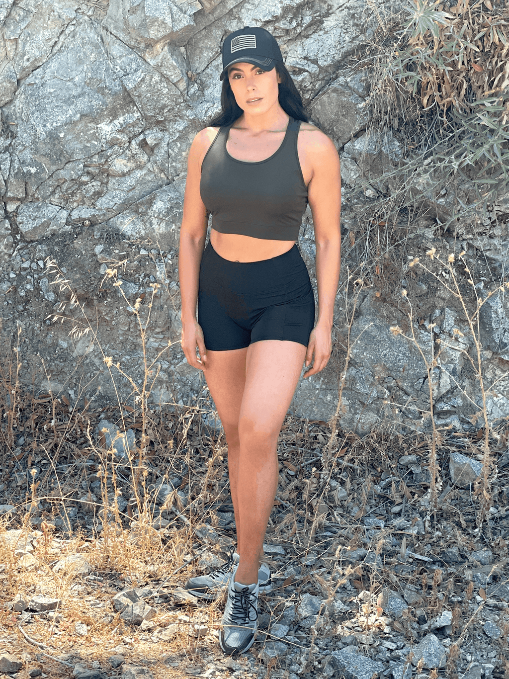 JupiterGear High-Waisted Athletic Shorts with Side Pockets