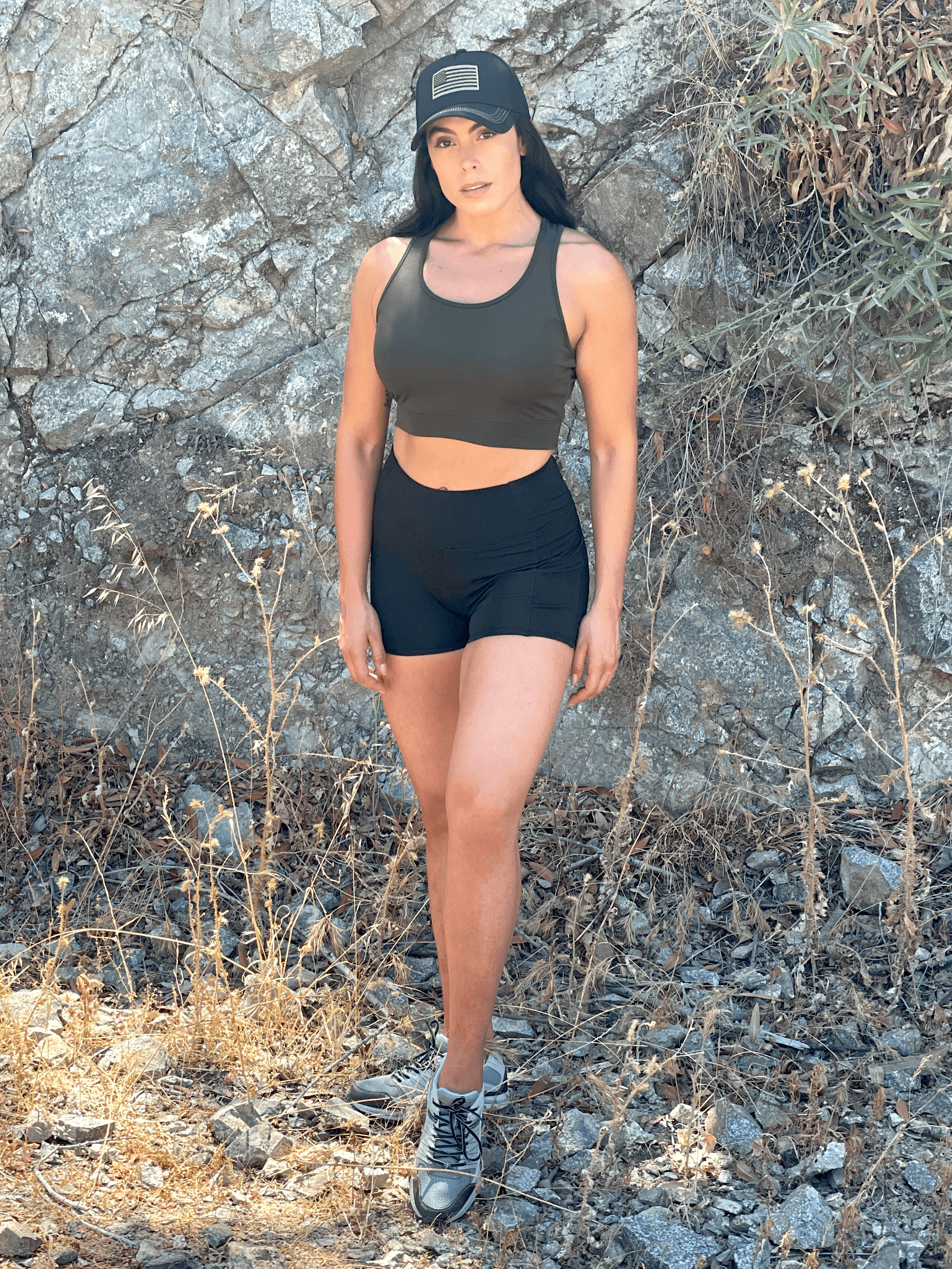 JupiterGear High-Waisted Athletic Shorts with Side Pockets