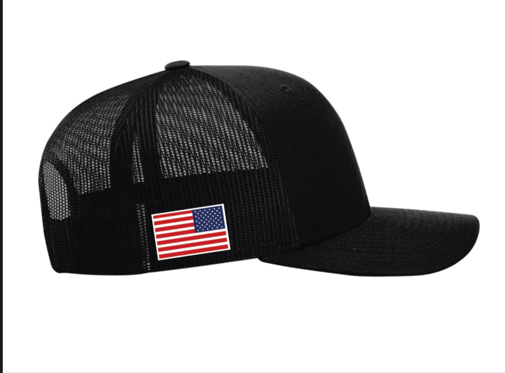TRUCKER - D.O.GE. Black w/Red Hat