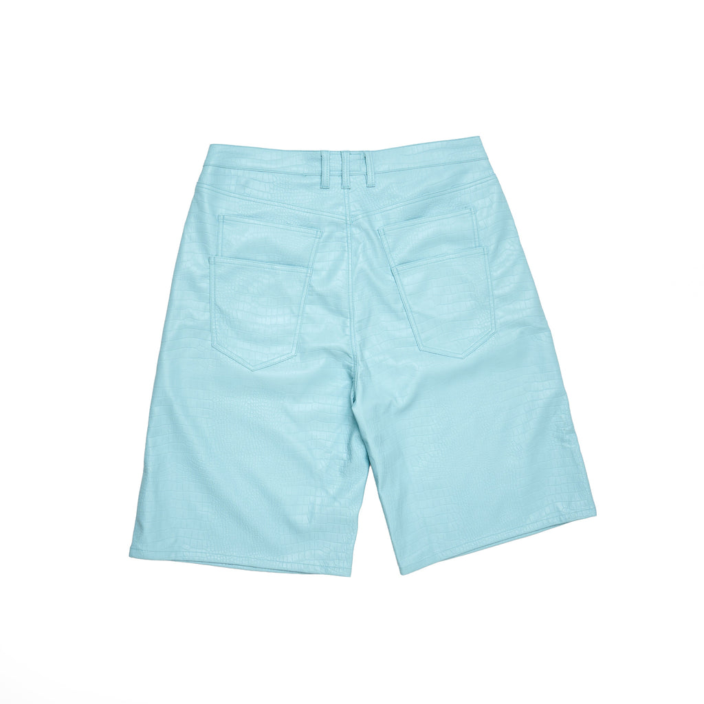 CAPRI CROC LEATHER JORTS
